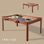 BKTSUNAMI Solid Wood Game Table for 4–6 Players