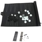 Premium Leather Travel Backgammon and Chess Set
