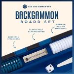 Top Backgammon Set - Classic 15" Game Case