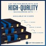 Top Backgammon Set - Classic 15" Game Case