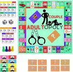 Naughty Adultopoly Board Game for Couples Date Night
