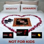 Naughty Adultopoly Board Game with Handcuffs