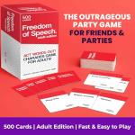 QUOKKA Freedom of Speech Card Game - Adult Edition