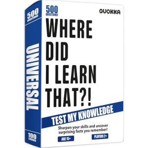 Quokka Adult Trivia Game with 500 Questions