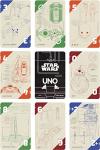 UNO Star Wars Card Game with Space Schematics