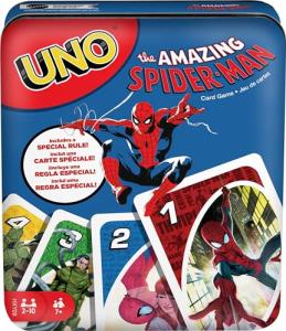UNO Amazing Spider-Man Card Game in Travel Tin