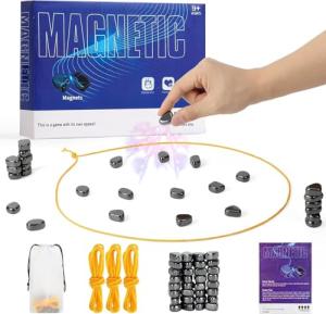 Magnetic Chess Set with Travel Stones and Bag