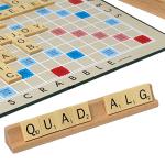 Classic Scrabble Game with Wooden Tiles for 2-4 Players