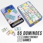 Double 9 Dominoes in Tin by University Games