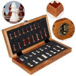 Unique Folding Wooden Chess Set with Storage