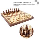 Unique Folding Wooden Chess Set with Storage
