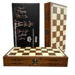 Unique Folding Wooden Chess Set with Storage