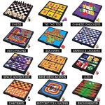 Gamie Magnetic Travel Board Games Set - 12 Retro Games