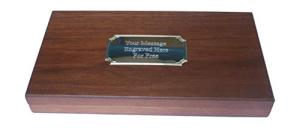 Personalized Wooden Backgammon Set with Magnetic Box