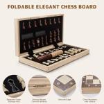 Magnetic 2-in-1 Chess and Checkers Set