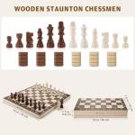 Magnetic 2-in-1 Chess and Checkers Set