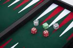 Engelhart Red Luxury 18-Inch Backgammon Set