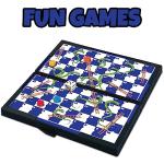 Gamie Magnetic Travel Board Games Set - 12 Retro Games