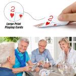 Waterproof Giant Print Playing Cards - 2 Pack