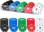 Deluxe 100 Pcs Casino Poker Chips Set