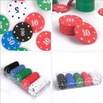 Deluxe 100 Pcs Casino Poker Chips Set