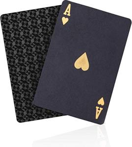 Waterproof Black Diamond Playing Cards for Party Fun