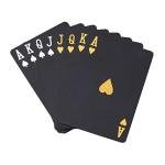 Waterproof Black Diamond Playing Cards for Party Fun