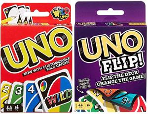 Uno Original and Uno Flip Card Game Combo