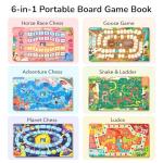 Mideer 6-in-1 Magnetic Travel Board Game Set