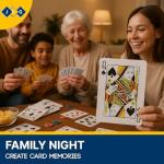 JKG® Plastic Coated Playing Cards – 52 + 2 Jokers