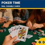 JKG® Plastic Coated Playing Cards – 52 + 2 Jokers