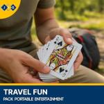 JKG® Plastic Coated Playing Cards – 52 + 2 Jokers