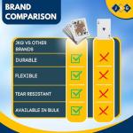 JKG® Plastic Coated Playing Cards – 52 + 2 Jokers