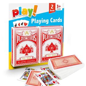 SOL Playing Cards 2-Pack - Waterproof & Fun Design