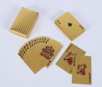 Gold Foil Poker Playing Cards Deck with Box