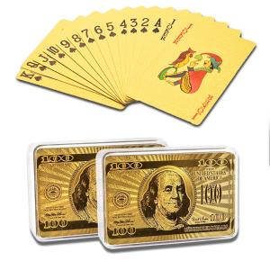 24K Gold Waterproof Poker Playing Cards Set