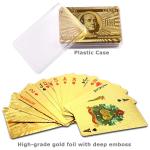 24K Gold Waterproof Poker Playing Cards Set