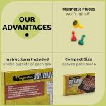 Magnetic Travel Board Games Set with 12 Classics