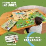 Bonnyco Fuzzy Felt Jungle Animal Board Game