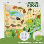 Bonnyco Fuzzy Felt Jungle Animal Board Game