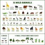 Bonnyco Fuzzy Felt Jungle Animal Board Game