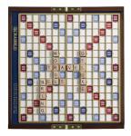 Scrabble Deluxe Travel Edition with Wood Tiles
