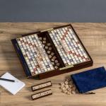 Scrabble Deluxe Travel Edition with Wood Tiles