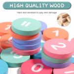 Counting Peg Board with 90 Math Cards for Kids