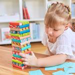 Wooden Stacking Block Game for Kids Age 3-8