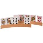Panorama Wooden Playing Card Holders - Set of 4