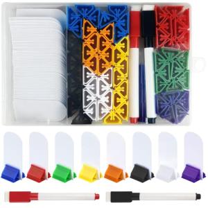 Colorful Card Stands and Marker Set for Games
