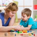 Wooden Pawns and Dice for Family Board Games