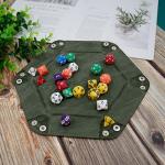 SIQUK Hexagon Folding Dice Tray Set – 4 Colors