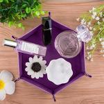 SIQUK Hexagon Folding Dice Tray Set – 4 Colors